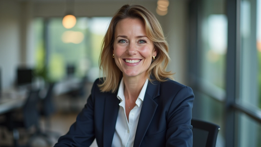 Ženská finanční poradkyně v kanceláři ukazující na graf na obrazovce, vysvětlující investiční možnosti